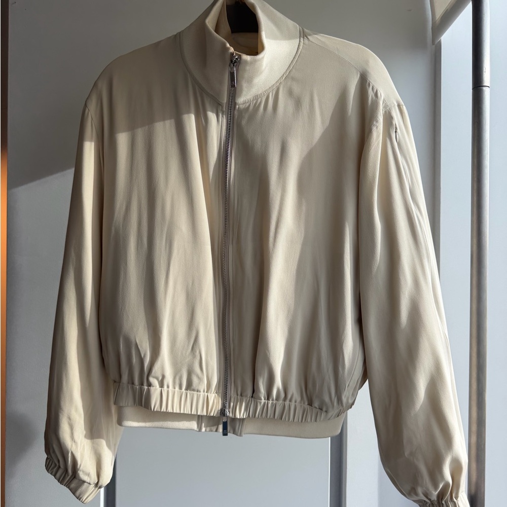 Helmut Lang Cream Bomber Jacket - Picture 2 of 8